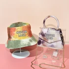 Purses Purse 2021 Designer Brand Ny Hats And Purses Handbags Set Diamond Colourful Bucket Hat And Purse Set