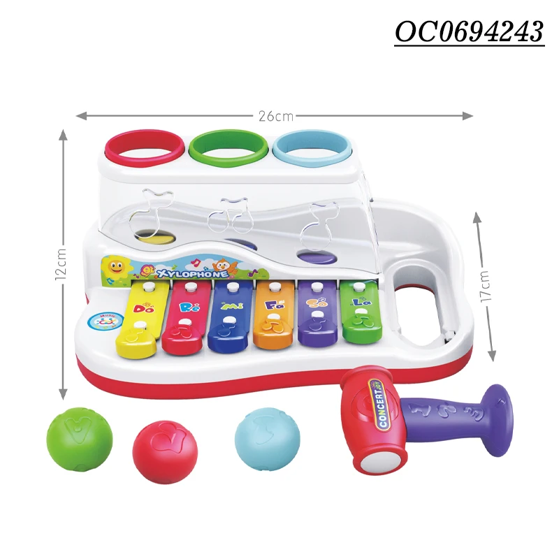 2 in 1 whack a mole game baby toy xylophone musical instrument for sale