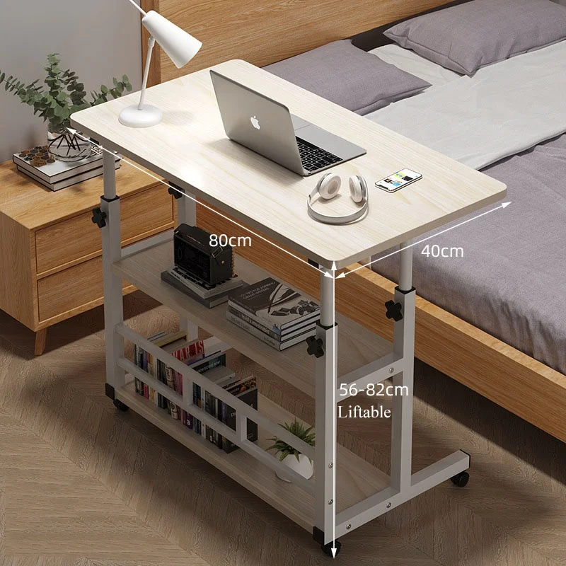 Bedside table portable simple rental desk home student desk simple dormitory lazy lift computer desk three layer storage