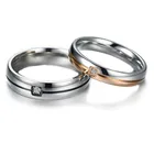 Black Ring Ring Couple Ring Wholesale Fashion Stainless Steel Black Couples Rose Gold Finger Promise Custom Ring