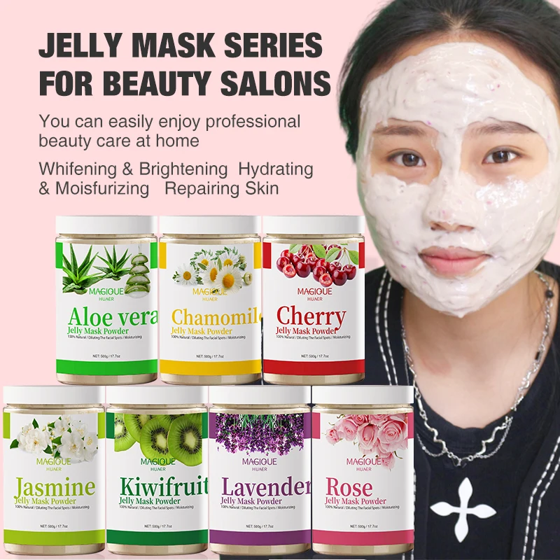New Arriving Natural Organic Brighten Anti Aging Anti Wrinkle Peel Off Rose Soft Powder Rubber Hydro Facial Jelly Mask Powder