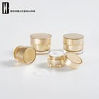 G Skin Jar For Cream Luxury 5 G 10 G Acrylic Champagne Gold Plastic Cosmetic Cream Jar For Skin Care Cream