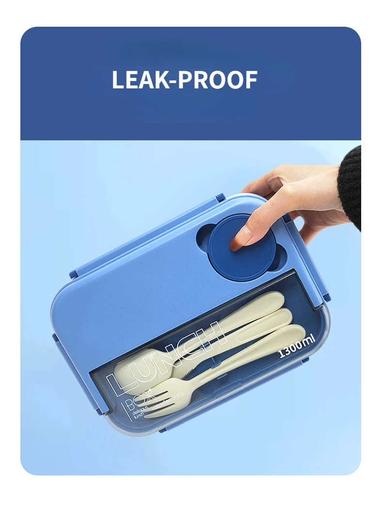 Kids Bpa Free Plastic Lunchbox Microwave Safe Leakproof Bento Lunch Box For Kids Dish Washer