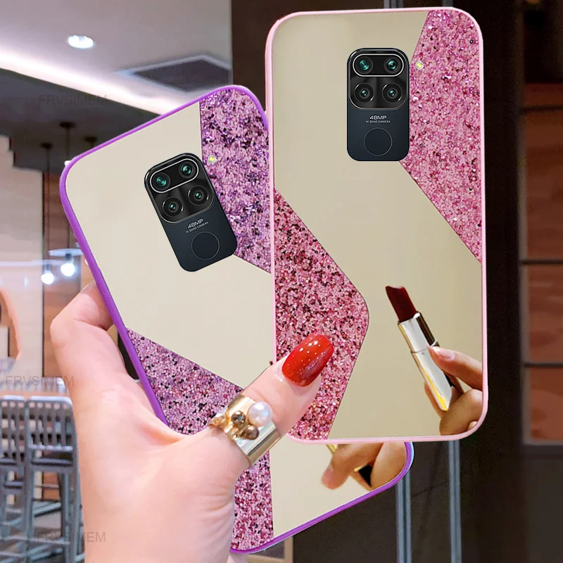 Capa Espelhada Para Celular Xiaomi,Capa De Celular Com Glitter,Para Xiaomi  Redmi Note 9s,9 Pro,Max 9a 9c Note9 Brilhante Lantejoulas Cobertura - Buy  Caso Para Xiaomi Redmi Nota 9 Pro Max Textura 9s
