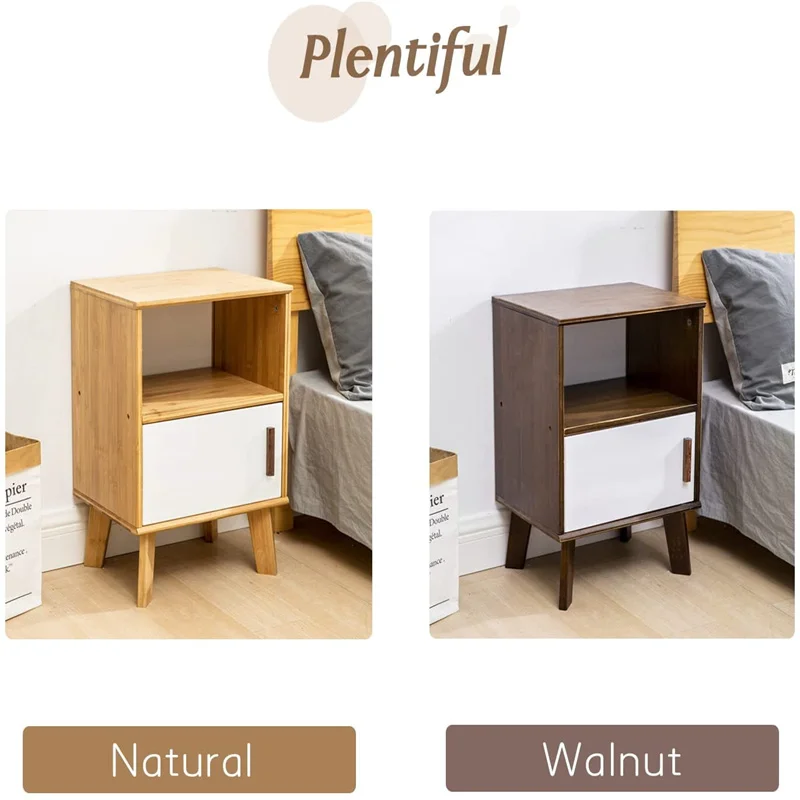 Custom Modern High End Bedroom Furniture Bed Side Stand Night Table Nightstand with Drawer Bamboo Home Furniture Bedside Cabinet