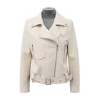 Women Fashion Pu Jacket Leather Faux Jacket
