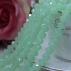 Beads High Quality 4mm Crystal Glass Beads Faceted Glass Rondelle Loose Beads For DIY Jewelry Making