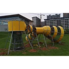 Playground Equipment Outdoor Space Tunnel Shape Outdoor Rope Nets Climbing Exercise Playground Equipment With Slide