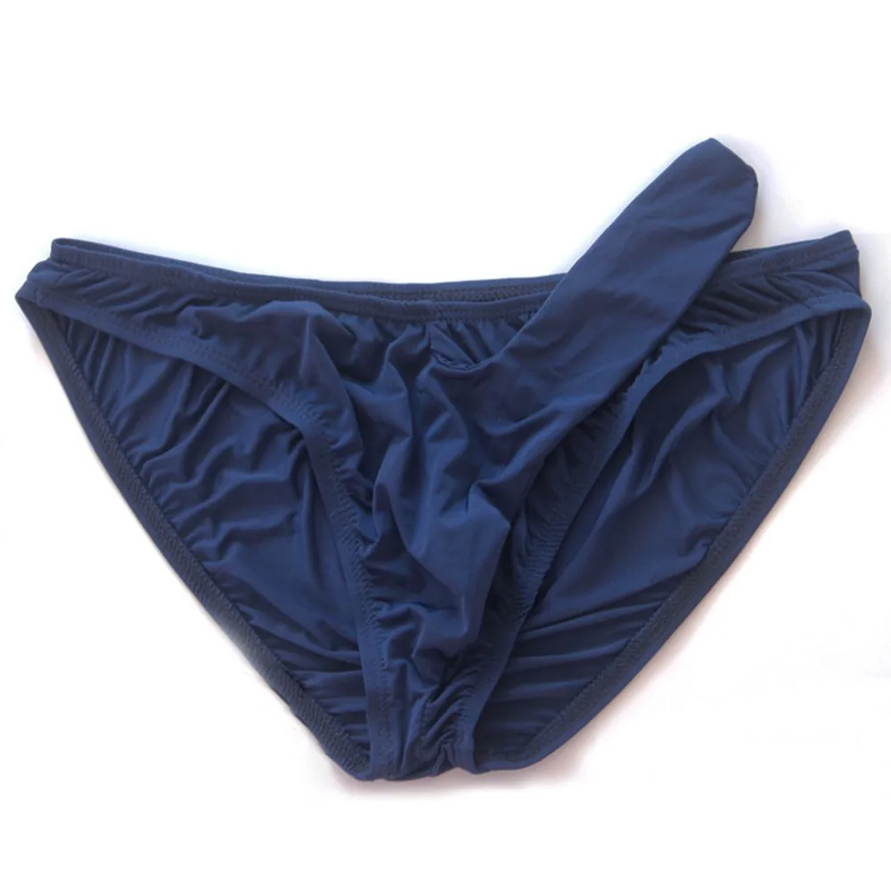 Mix Colors Mens Sex Silky Penis Sleeve Bikini Pouch Briefs Panties