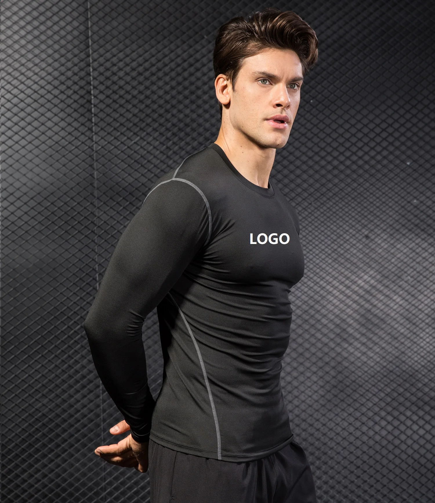 China Werkloos Aanstellen Vedo Compression Shirt Dropshipping Custom Logo Polyester Slim Fit Long  Sleeve Fitness Clothing Base Layer Men Top Gym Shirt - Buy Gym Shirt Fitness  Clothing Clothes Shark Apparel Top Compression Camiseta Camiseta