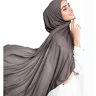 Scarf Jersey Hijab Hot Sale High Quality Muslim Rayon Scarf Solid Color Plain Jersey Hijab Tudung