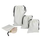 Canvas Custom Bag Bag Market Buy Logo Print Blank Small Storage Cotton Canvas Drawstring Custom Dust Bag