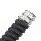 Pvc Flexible Conduit Flexible Pvc Coated Conduit 0 Halogen Black Smooth LSZH Pvc Coated Flexible Conduit