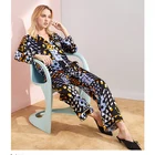 Pajamas Pajama New Design Custom Printed Women'S Pajamas Clothing Sleepwear 2 Pieces Womens Sleepware Satin Pajama Set