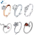 Silver Silver Rings 925 Silver New Arrival High Quality Wholesale 925 Sterling Silver Rings With Synthetic Cubic Zirconia