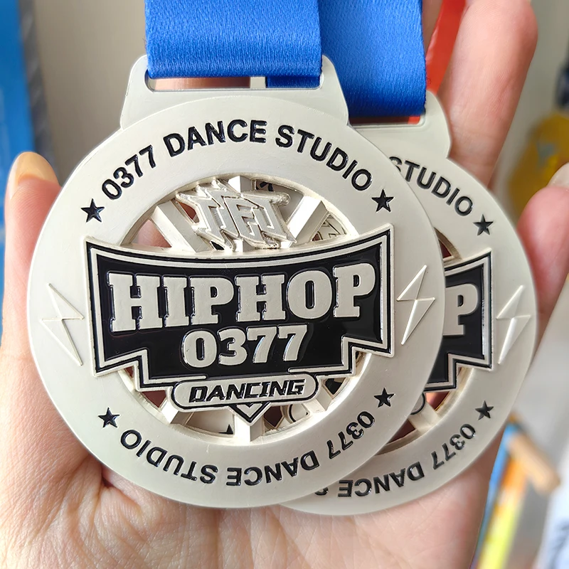 Custom 3D Sports Medals Personalized Gold Silver Bronze Stars for Dance Cheerleading School-Made From Aluminium factory
