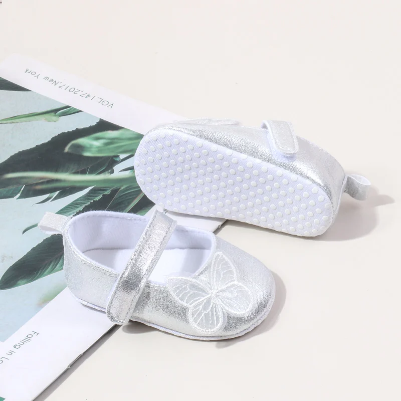 Soft Butterfly Embellished Newborn Baby Taid Shoes-Lightweight Breathable Anti-Slip for Summer Spring Autumn factory