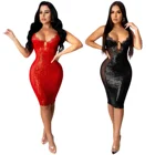 Dress 2021 European And American New Women's Clothes Sexy Suspender Dress Sequined Lace Ladies Fashion