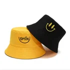 Summer HF Small Daisy Double-sided Fisherman Hat Outdoor Ladies Summer Sunshade Text Pot Hat Fashion Hat