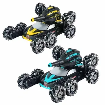 Hot Selling 2.4g Remote Control Gel Ball Blaster Electric Tank Fight Water Bullet Launch 360 Degree Spin Rc Car Toys rc tank