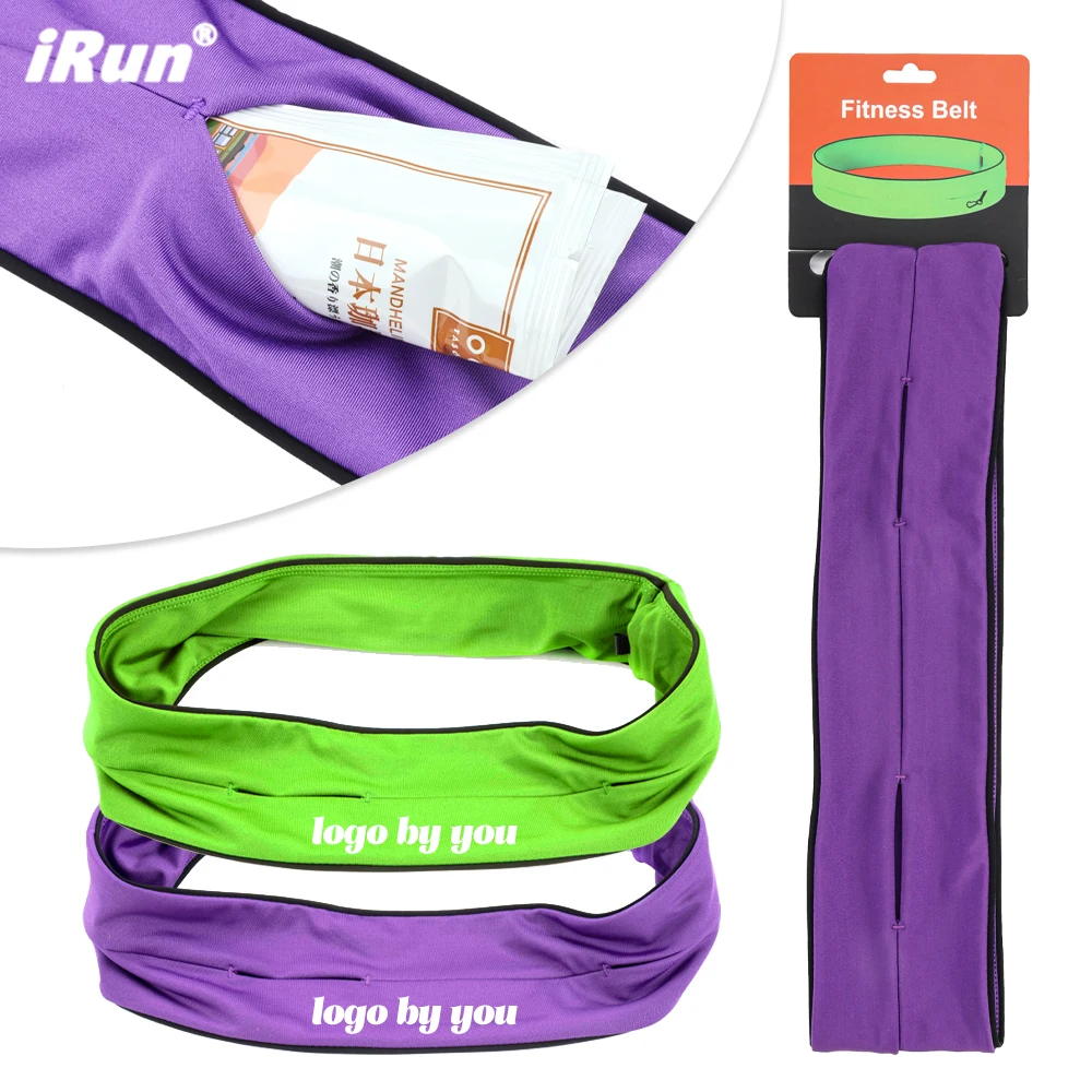 iRun Outdoors Dog Walking Running Hiking Travel Waterproof Expandable Adjustable Elastic Strap Running Belt Waist Packs Bag