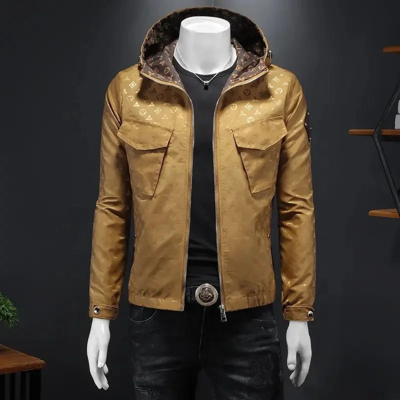 2024 new Design Men's jacket spring and autumn casual thin baseball uniform workwear jacket flying men's clothing Street Style