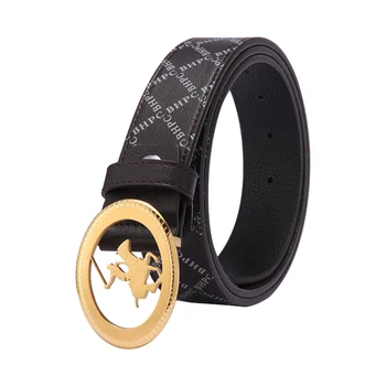 Blu Flut custom logo design full cowhide leather men belt genuine leather belt for men
