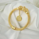Bangles Bangle Factory Wholesale 18k Gold Plated Bangles Coin Bracelet Women Charmed Bangle Bracelet