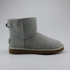 Double Face Women Sheepskin Snow Boots With Real Wool Lining