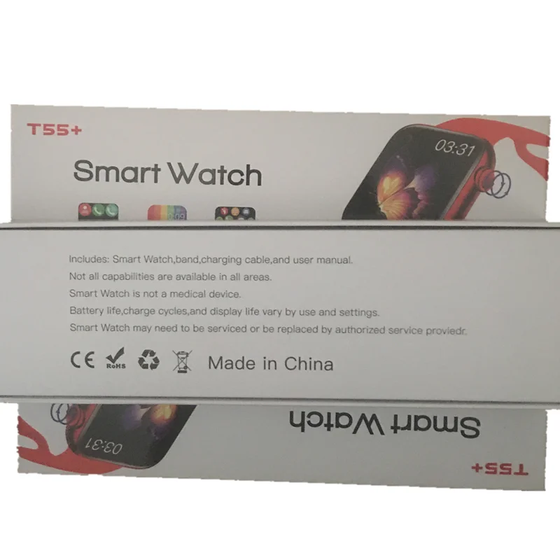 Reloj inteligente deportivo T55, resistente al agua, con control del ritmo  cardíaco, llamadas, mensajes y recordatorios, para Android e iOS|Relojes  inteligentes| - AliExpress