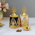 Burner Company Popular Zen Hotel Gold Ceramic Base With Metal Holder Arabic Incense Burner