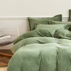 Bean Sheet Custom Bean Green Romantic Bed Sheet And Pillow Case Set
