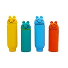 Pencil Case Silicone Pencil Cases Candy Color Animal Shape Pencil Case Silicone Kids Stationery Box Pencil Bag
