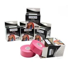 Good Best Selling Products Kinesiology Tape Mucle Tape 2.5cm*5m Pink Good Quality Poem Logo