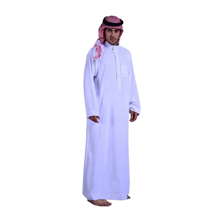 Analytisch deken bros White Robes Saudi Muslim Standing Collar Long Sleeve Men Thobe Qatar Thobe  Islamic Clothing Qamis - Buy White Robes,Standing Collar Long  Sleeve,Islamic Clothing Qamis Product on Alibaba.com