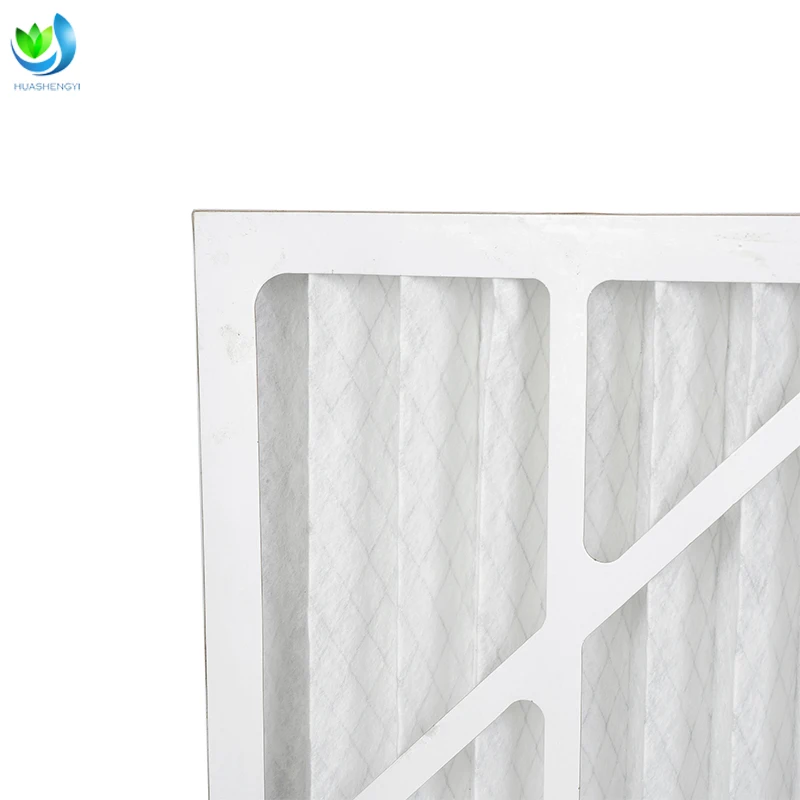 HVAC Air Purifier 24x24 Cardboard Pleat Panel Air Conditioner Filter for Ventilation System factory