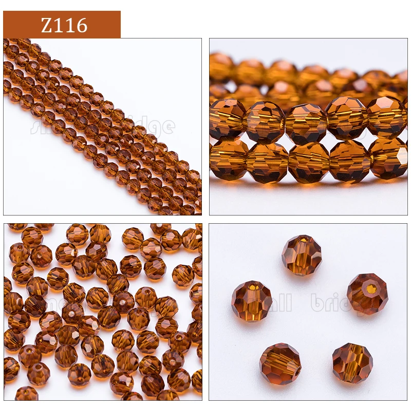 product 3 4 6 8mm austria round facet crystal beads for jewelry making bracelet diy accessories glass spacer loose beads-44