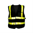 Vest High Vest High Visibility Safety Vest Mesh Black Color Security Safety Vest