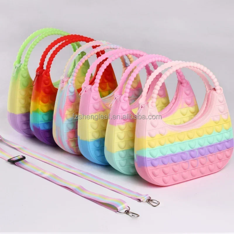 product customized mini silicone kids shoulder bags japan style cartoon cute girls pouch purse waterproof feature for children-0