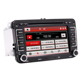 7 Inch GPS Car Stereo DVD Player for VW Double Din Navigation Digital TouchScreen Radio In Dash Audio Headunit+Canbus