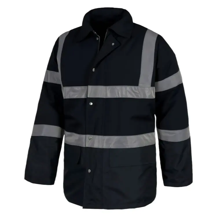 CE Certificate Industrial Workwear Miner Winter Coal Mining Reflective Safety Road Work Uniform for Construction Workers