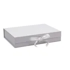 Corporate Gift Corporate Gifts Box A4 Shallow Corporate Gift Packing White Magnetic Gift Box With Ribbon