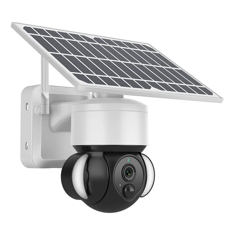 solar powered security camera with local storage