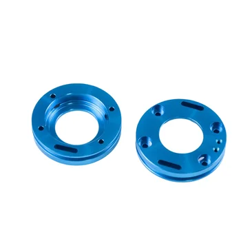 Quickly customize round DIY car model metal aluminum parts blue anodized CNC lathe service