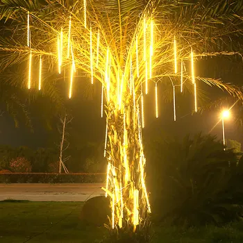 Waterproof Meteor Shower Rain Tubes LED Fairy String Light Patio Lights Christmas Outdoor Decoration