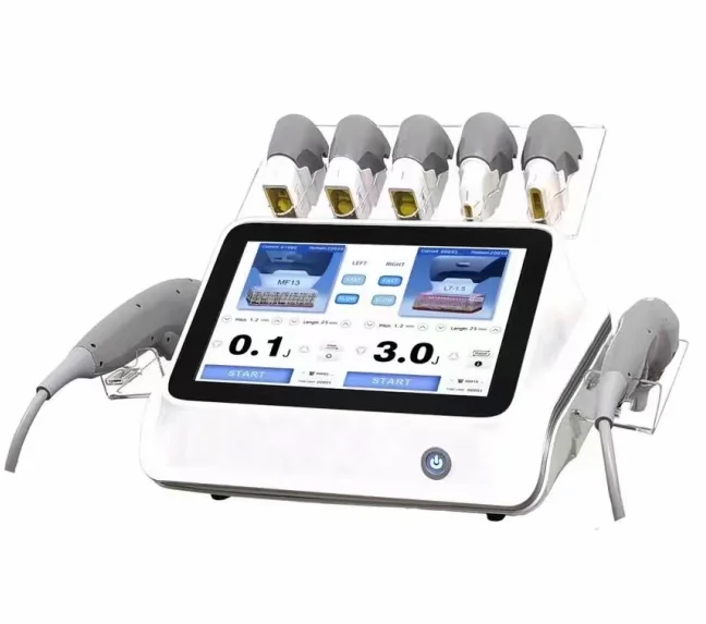 Professional 7D HIFU Machine for Sale 4 <h3 class="features--headline">Features and benefits</h3> Safe And Effective - Non-Invasive, Non-Surgical Treatment Long-Lasting Results 7d Hifu Treatment - Improve Skin Laxity Wrinkles, Body Tightening, Facial Lifting 7d Ultrasound Hifu - Microfocus And Macrofocus Ultrasonic Technology 7d Hifu Benefits - Stimulation Of Collagen Generation, Tightening Of Sagging Skin <hr /> <h5></h5> <h5><span class="tw-text-2xl tw-font-bold" style="color: #99ccff;">IN STOCK READY TO SHIP</span></h5> <h5><span class="tw-text-2xl tw-font-bold" style="color: #99ccff;">1 YEAR WARRANTY + 3 YEAR TECH SUPPORT</span></h5> <h5><span class="tw-text-2xl tw-font-bold" style="color: #99ccff;">30 DAY MONEY-BACK AND <a href="https://salonmachines.com/refund_returns/">RETURN POLICY</a></span></h5> <h5><span class="tw-text-2xl tw-font-bold" style="color: #99ccff;">FREE WORLDWIDE SHIPPING <a href="https://salonmachines.com/shipping-policy/">SHIPPING POLICY</a> </span></h5> <h5><span class="tw-text-2xl tw-font-bold" style="color: #99ccff;">PROFESSIONAL BEAUTY <a href="https://salonmachines.com/">SALON MACHINES</a> EQUIPMENT</span></h5> <div class="product-block product-block--sales-point"></div> Professional 7D HIFU Machine for Sale