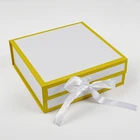 Gift Box Gift Box White Gold And White Gift Box For Wedding DIY Gift Packaging Box Empty Floding Box With Logo Customized