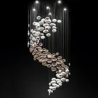 Pendant Light Modern Custom Hotel Dining Lobby Decoration Luxury Project Big Size Chandelier Pendant Light