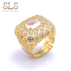 Jewelry Plated Gold Ring Rings 2 Finger Ring Jewelry Plated Latest Designs Finger Gold Ring Jewelry Wedding Gold Rings