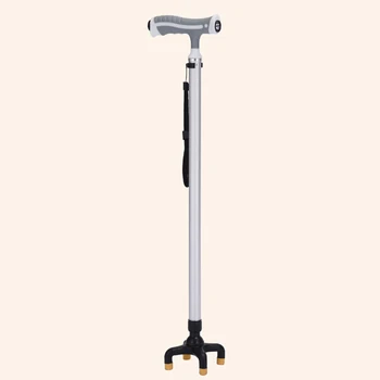 Modern Design Carbon Fiber Aluminum alloy rubber foot elderly Walking Stick With LED light Adjustable Walking stick